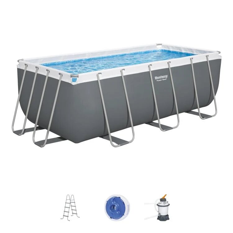 Bestway Power Steel Pool 4,12 x 2,01 x 1,22 m – Blitz-Auktion ab 1 € – Bild 3