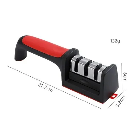 Messerschärfer rot schwarz 21,7 cm ergonomisch – Bild 3