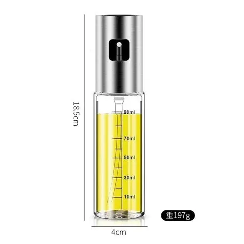 Ölsprüher Glas 90 ml Sprühfunktion Metallaufsatz – Bild 3