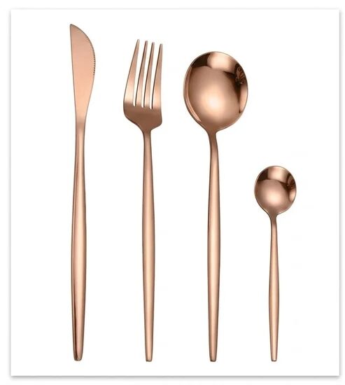 Besteckset 24 Teile - Rosegold – Auktionsbild