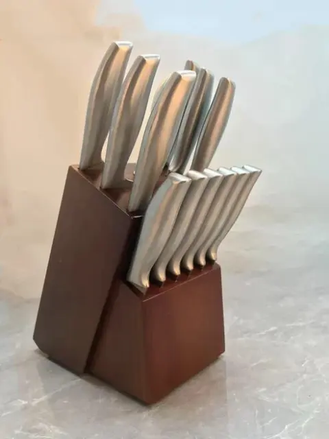 Küchenmesser Set 16-teilig mit Holzblock – Bild 3