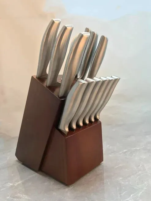 Küchenmesser Set 16-teilig mit Holzblock – Bild 3