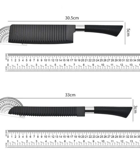 6-Teiliges Messerset schwarz – Bild 3