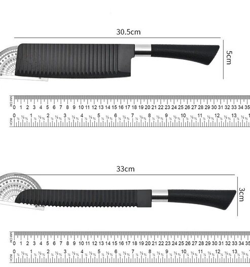 6-Teiliges Messerset schwarz – Bild 3