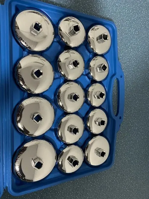 16-teiliges Metall-Ölfilter-Schlüsselset mit verstellbaren Handschellen – Bild 2