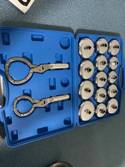 16-teiliges Metall-Ölfilter-Schlüsselset mit verstellbaren Handschellen – Bild 3