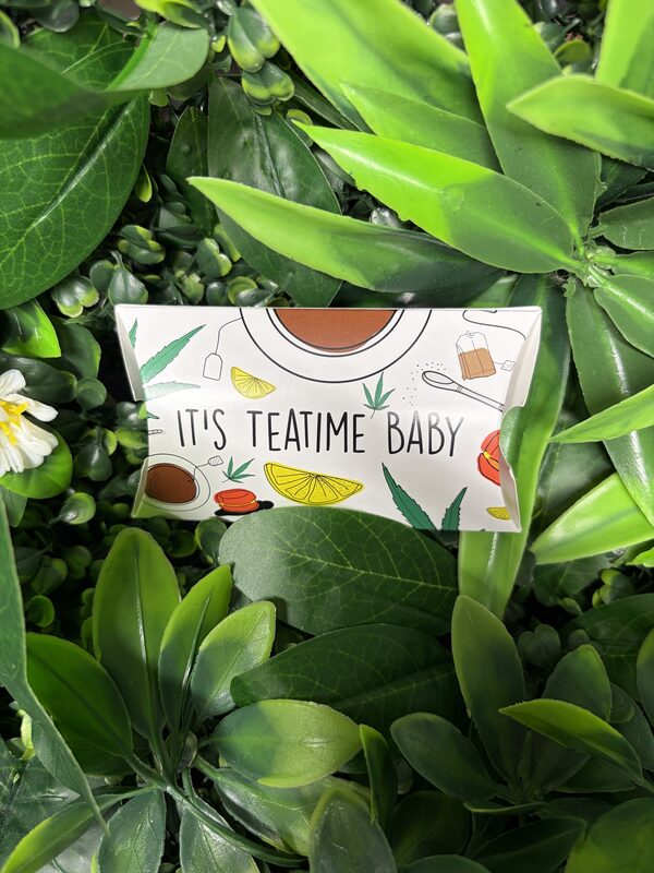 Teebeutel Säcke IT'S TEATIME BABY bedruckt klein faltbar – Bild 1