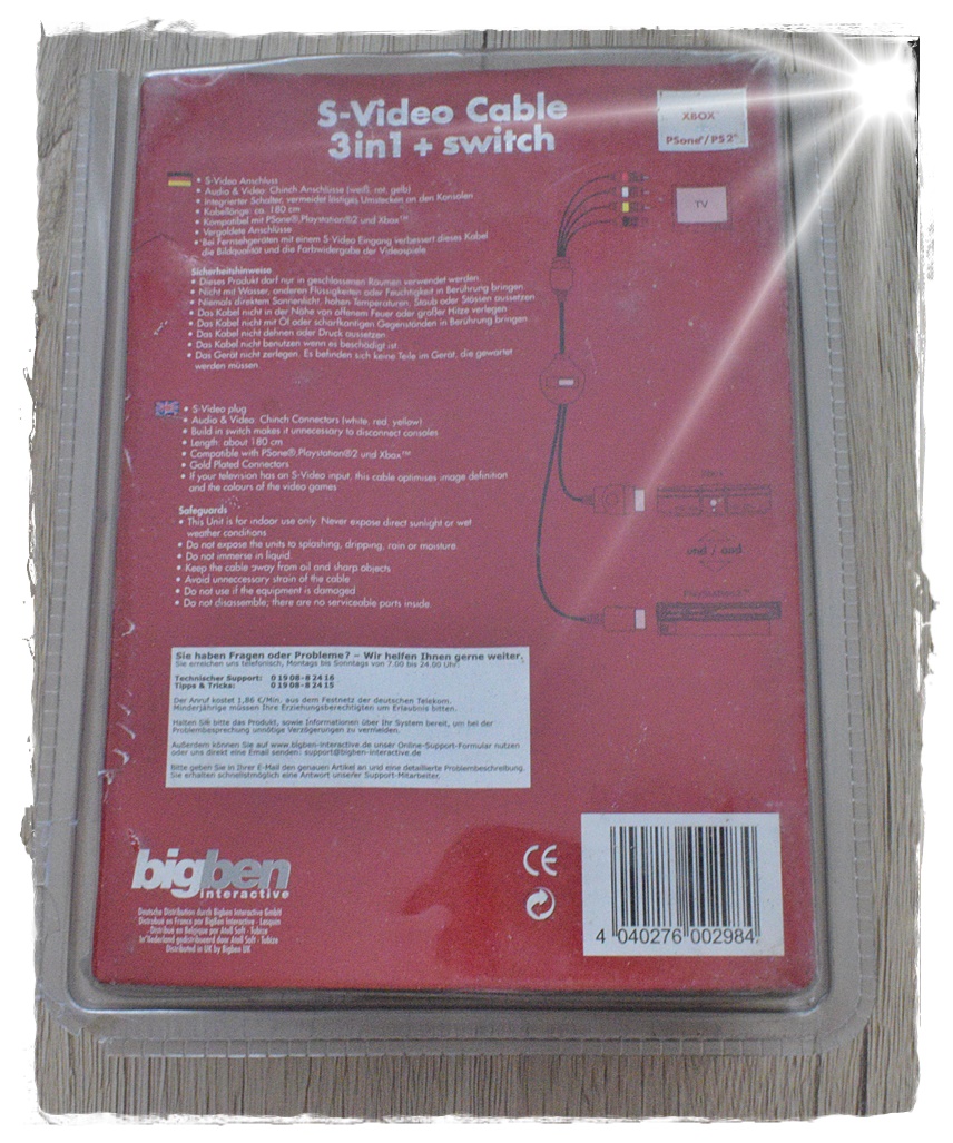 Interactive S-Video Cable 3in1 + Switch (bigben) – Bild 2