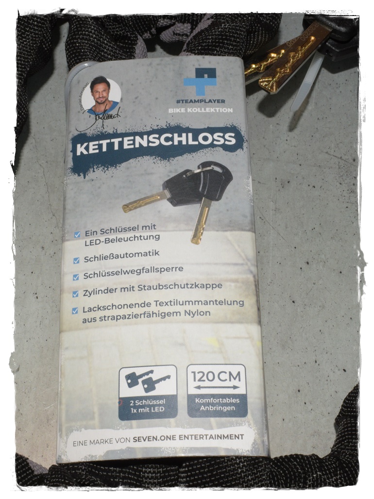 Fahrrad-Kettenschloss mit 2 Schlüsseln – Bild 2