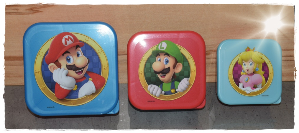 3er Set SUPER MARIO Brotdose – Bild 1