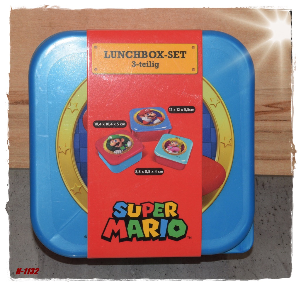 3er Set SUPER MARIO Brotdose – Bild 2