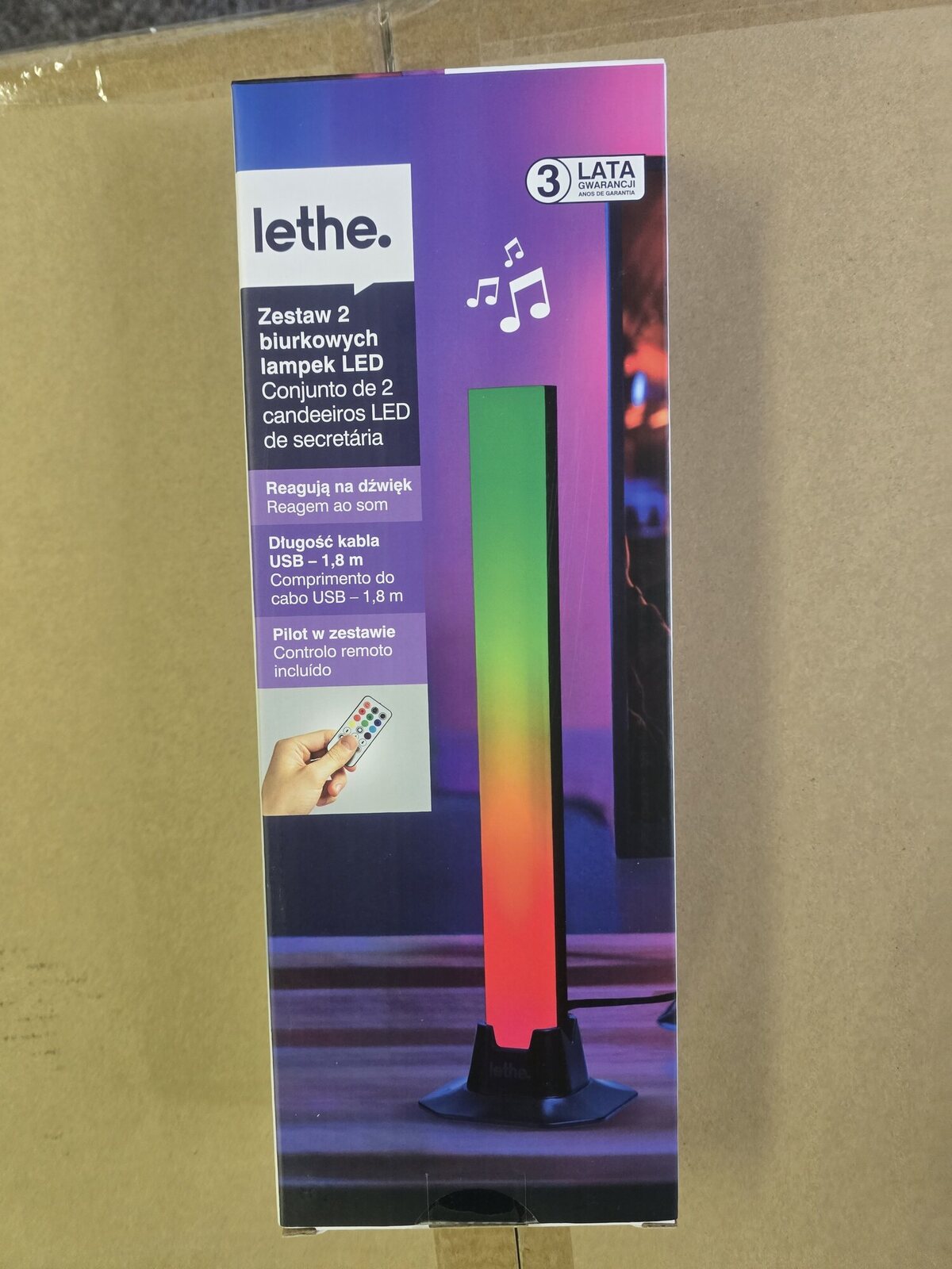 Lethe LED Schreibtischlampen – 2er Set mit Fernbedienung & Sound-Reaktion