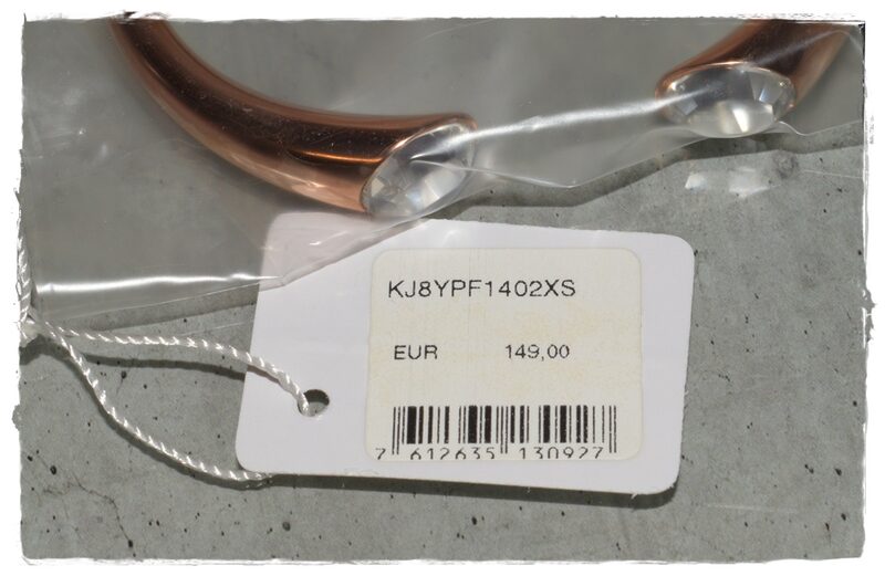 Damen Edelstahl-Armband mit funkelnden Kristallen – Bild 3