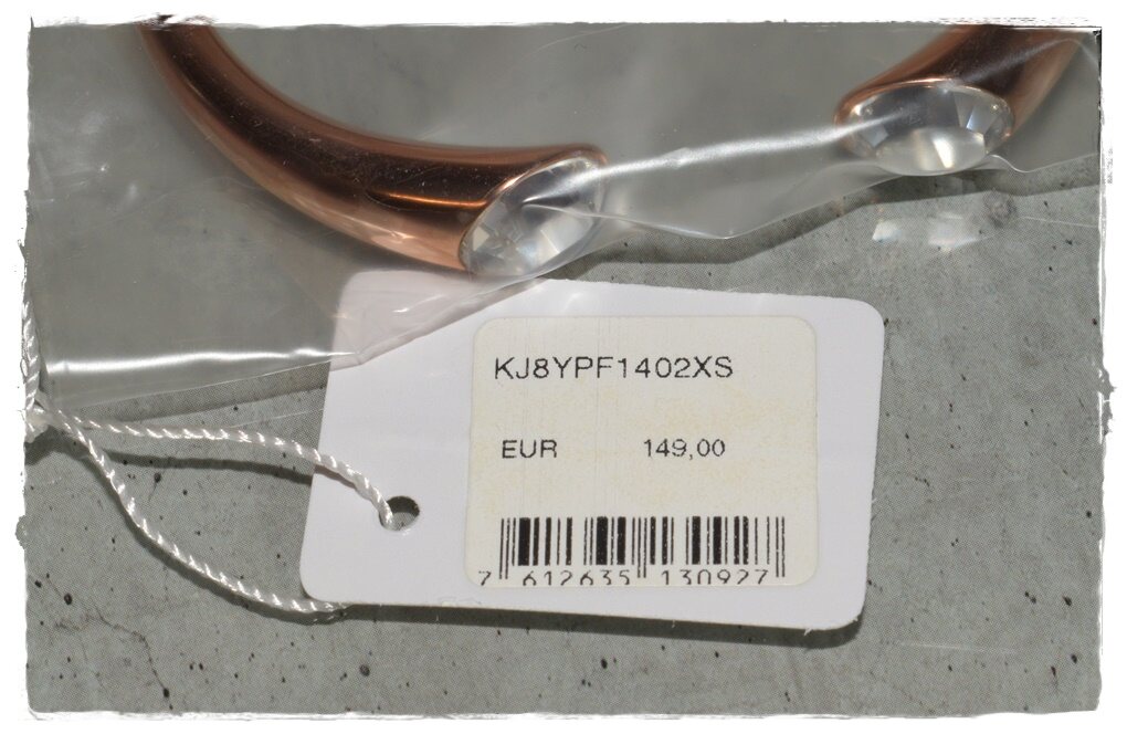 Damen Edelstahl-Armband mit funkelnden Kristallen – Bild 3