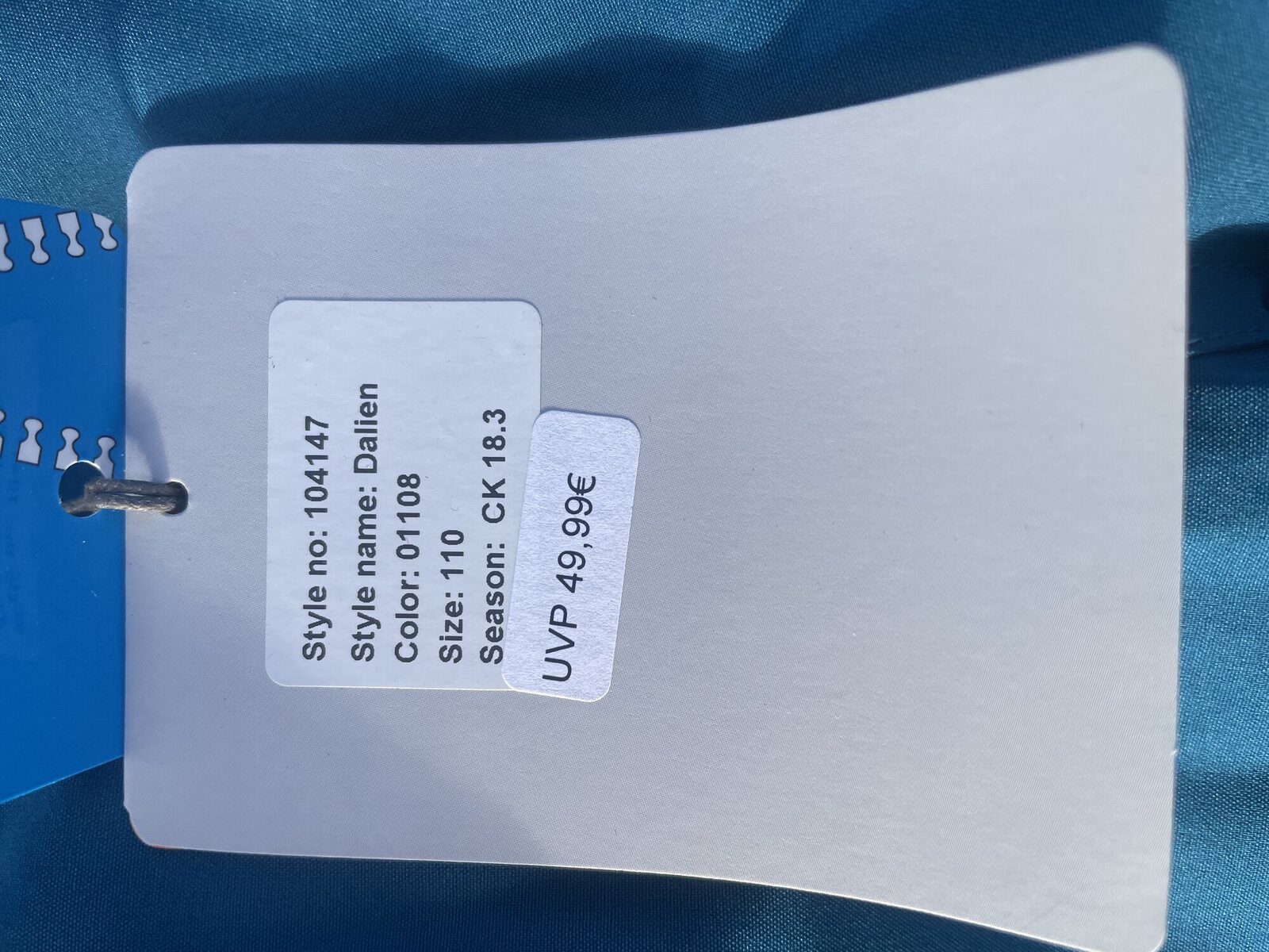 Dallen Hose Kinder Größe 110 Blau  Outdoor – Bild 3