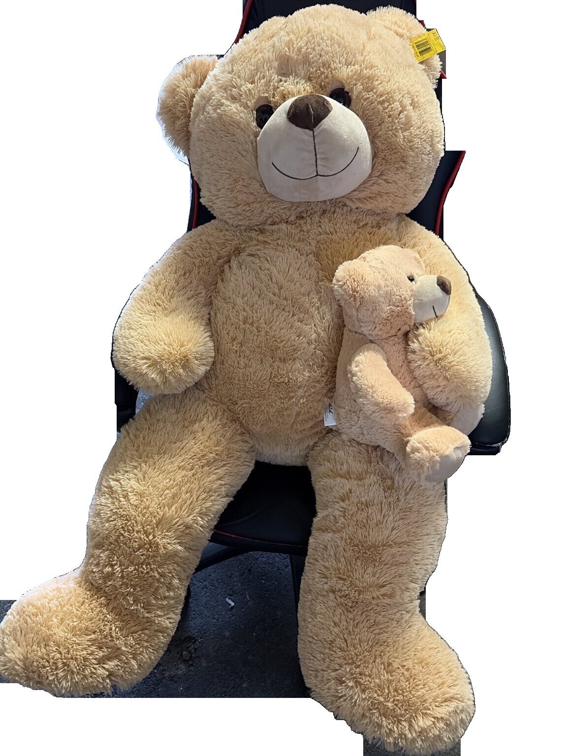 Plüschtier Teddybär 2 Stück beige große und kleine Größe