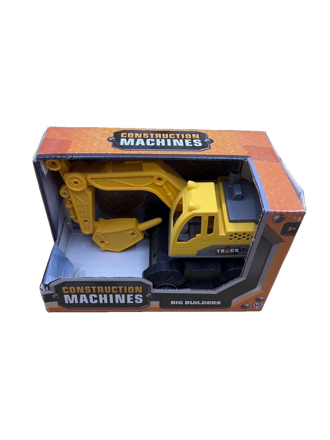 Spielzeug-Bagger CONSTRUCTION MACHINES gelb 1 Stück