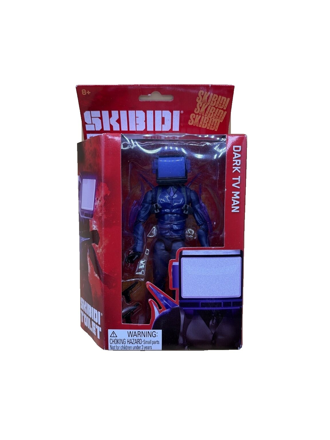 Skibidi Dark TV Man Actionfigur 1 Stück blau