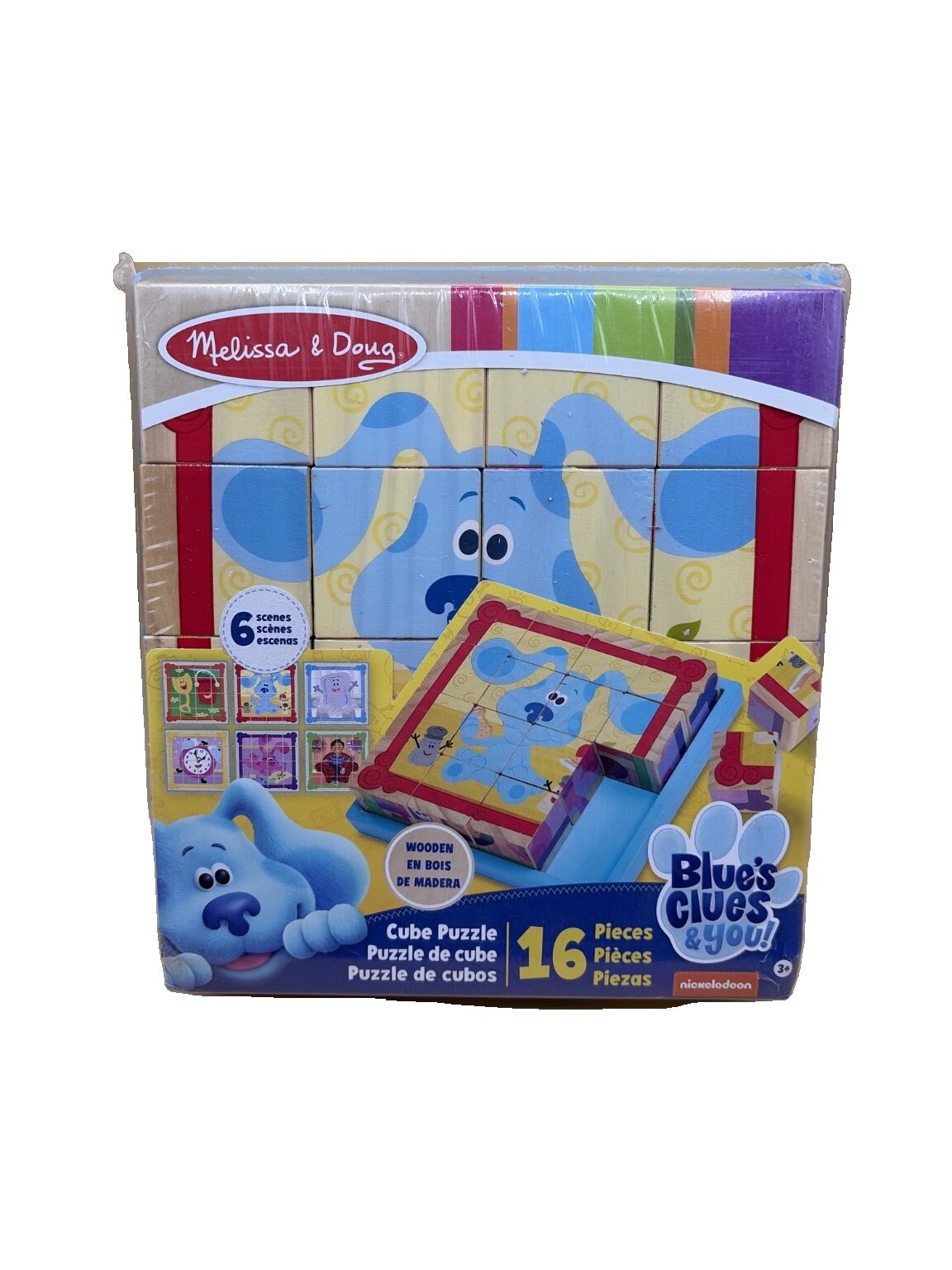 Melissa & Doug Cube Puzzle 16-teilig Blue's Clues