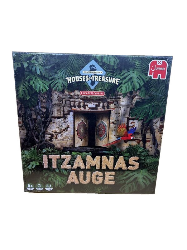Jumbo Houses of Treasure Itzamnas Auge Brettspiel 3 Puzzles – Bild 1