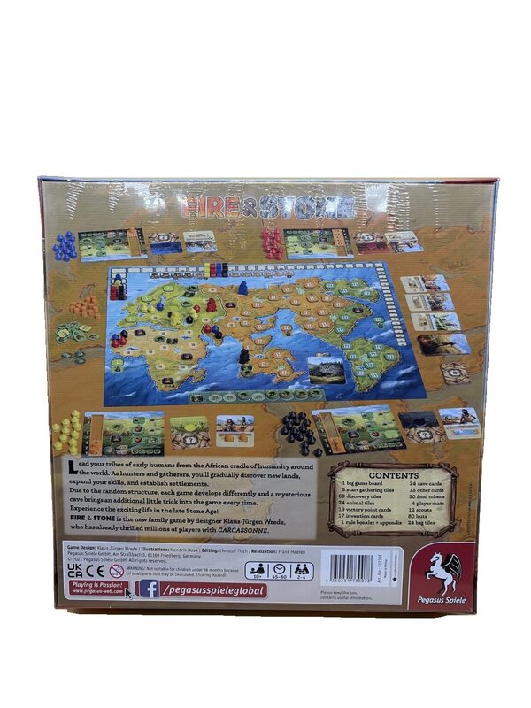 Pegasus Spiele Fire & Stone Brettspiel 2-4 Spieler ab 10 Jahren – Bild 2