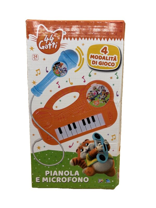 44 Gatti Kinderkeyboard mit Mikrofon 4 Modi 2-teilig – Bild 1