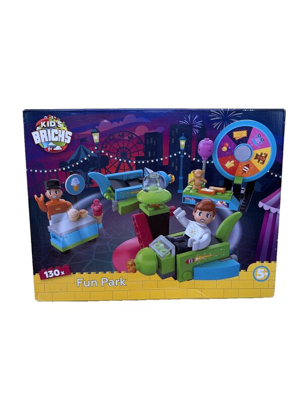 Kid's Bricks Fun Park Bausteine Set 130-teilig Kinder ab 5 – Bild 1