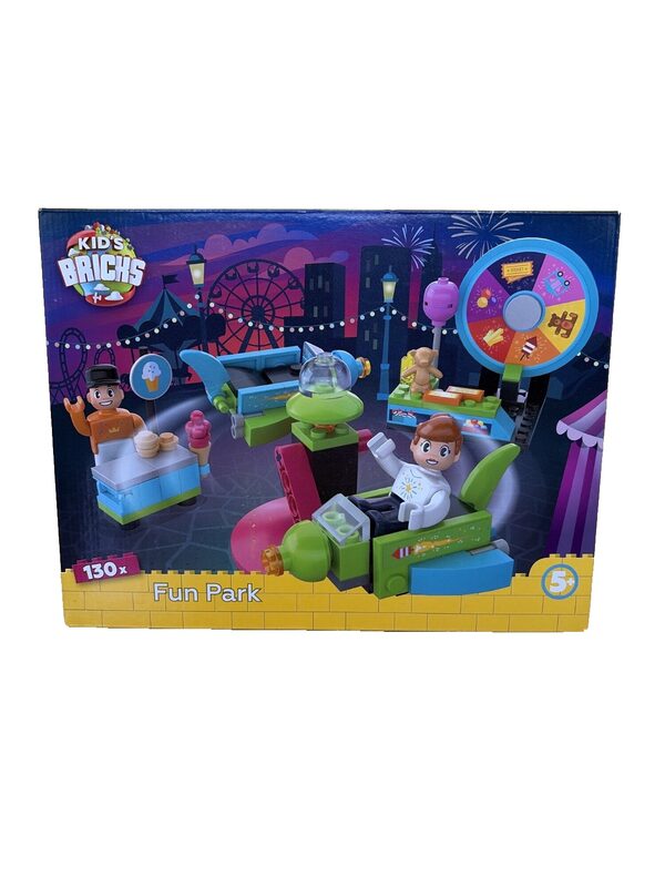 Kid's Bricks Fun Park Bausteine Set 130-teilig Kinder ab 5 – Bild 1