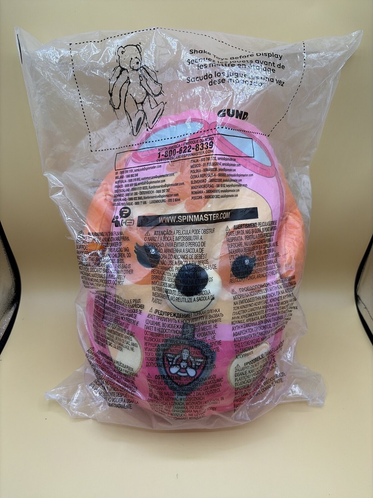 Paw Patrol Plüschtier Hundemotiv 1 Stück rosa orange
