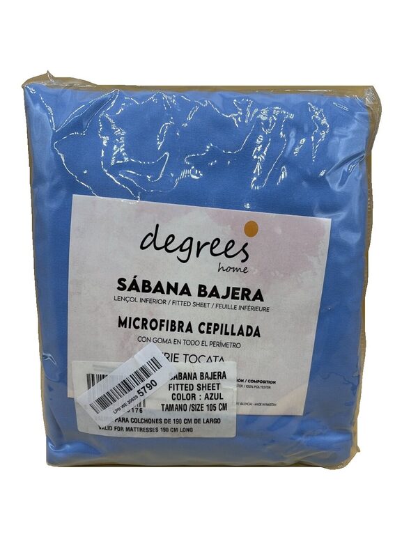 degrees home Spannbettlaken Microfaser 105 cm Blau