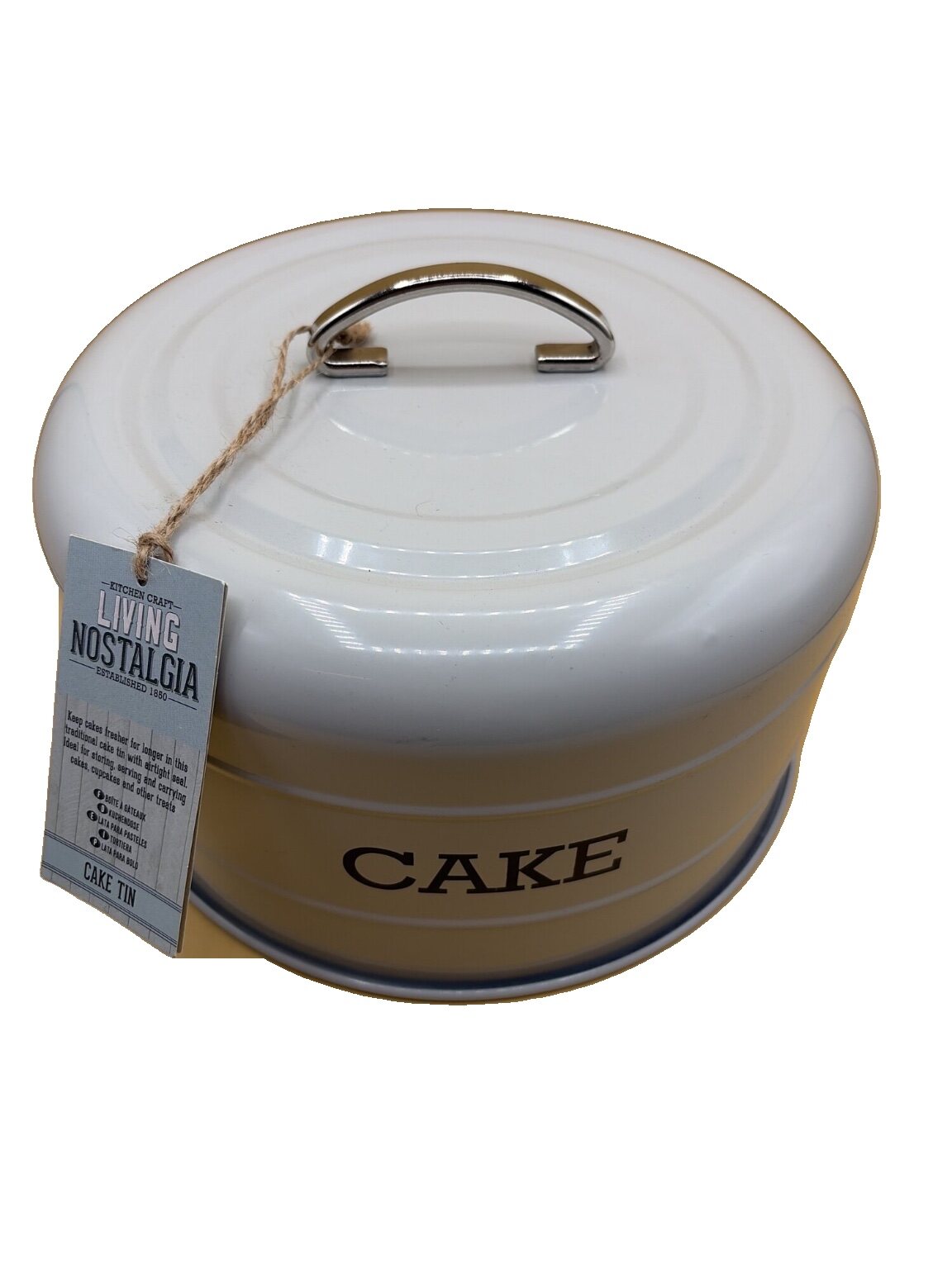 Living Nostalgia Kuchendose rund Metall mit Deckel