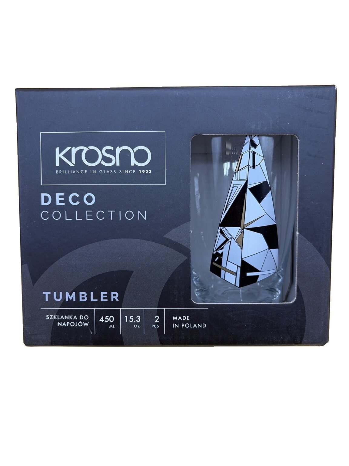 Krosno Deco Collection Trinkglas 2-teilig 450 ml