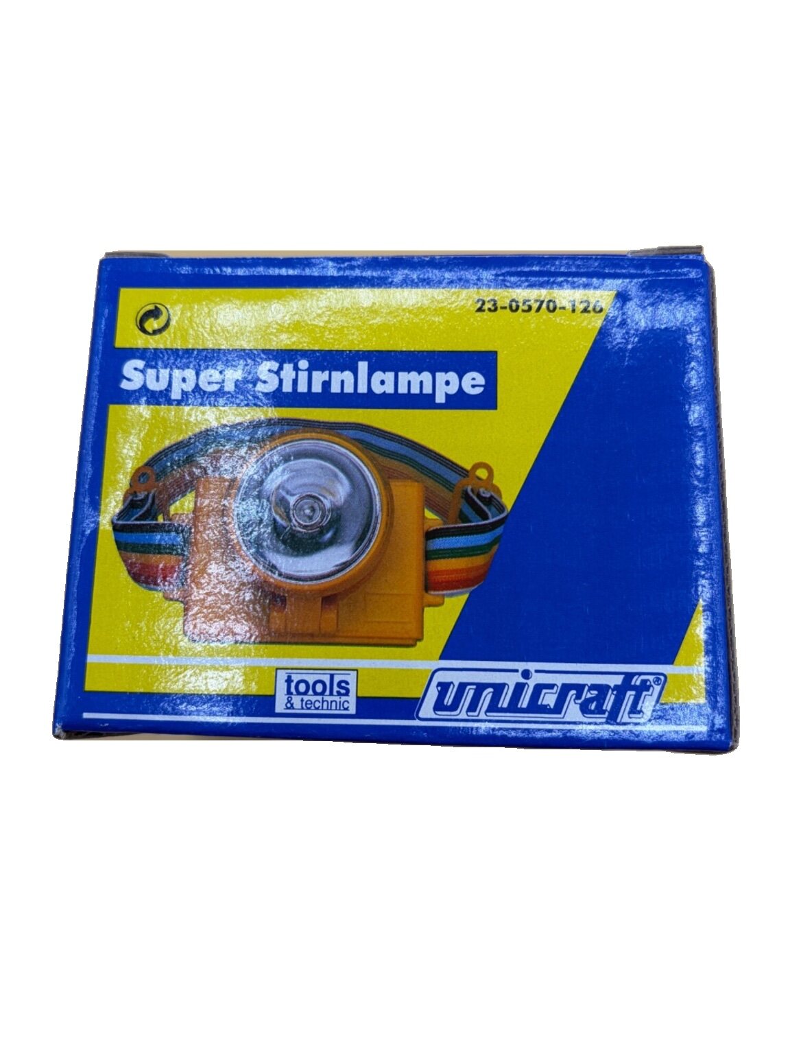 Unicraft Super Stirnlampe Modell 23-0570-126 gelb