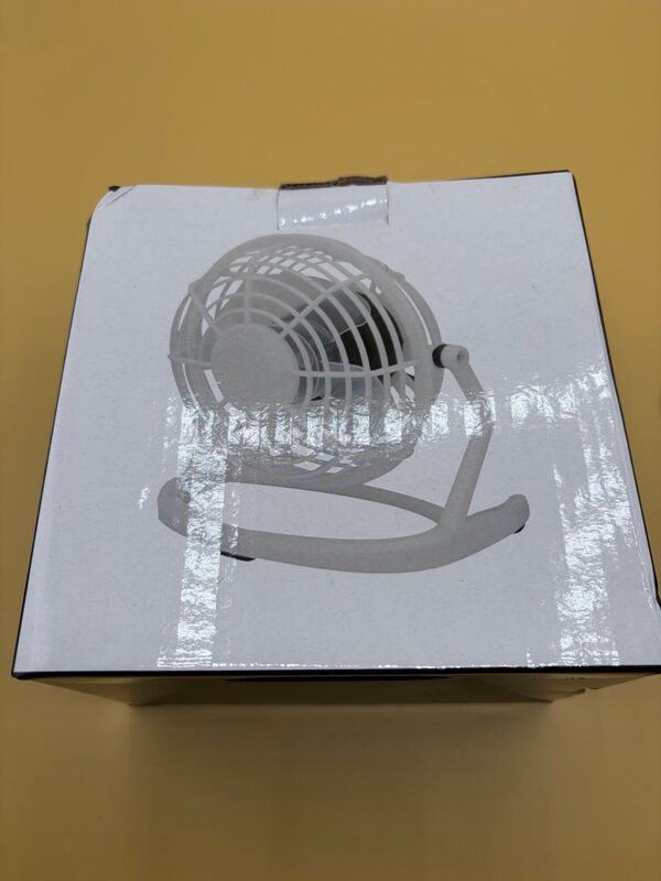Tischventilator klein weiß 1 Stück – Bild 1