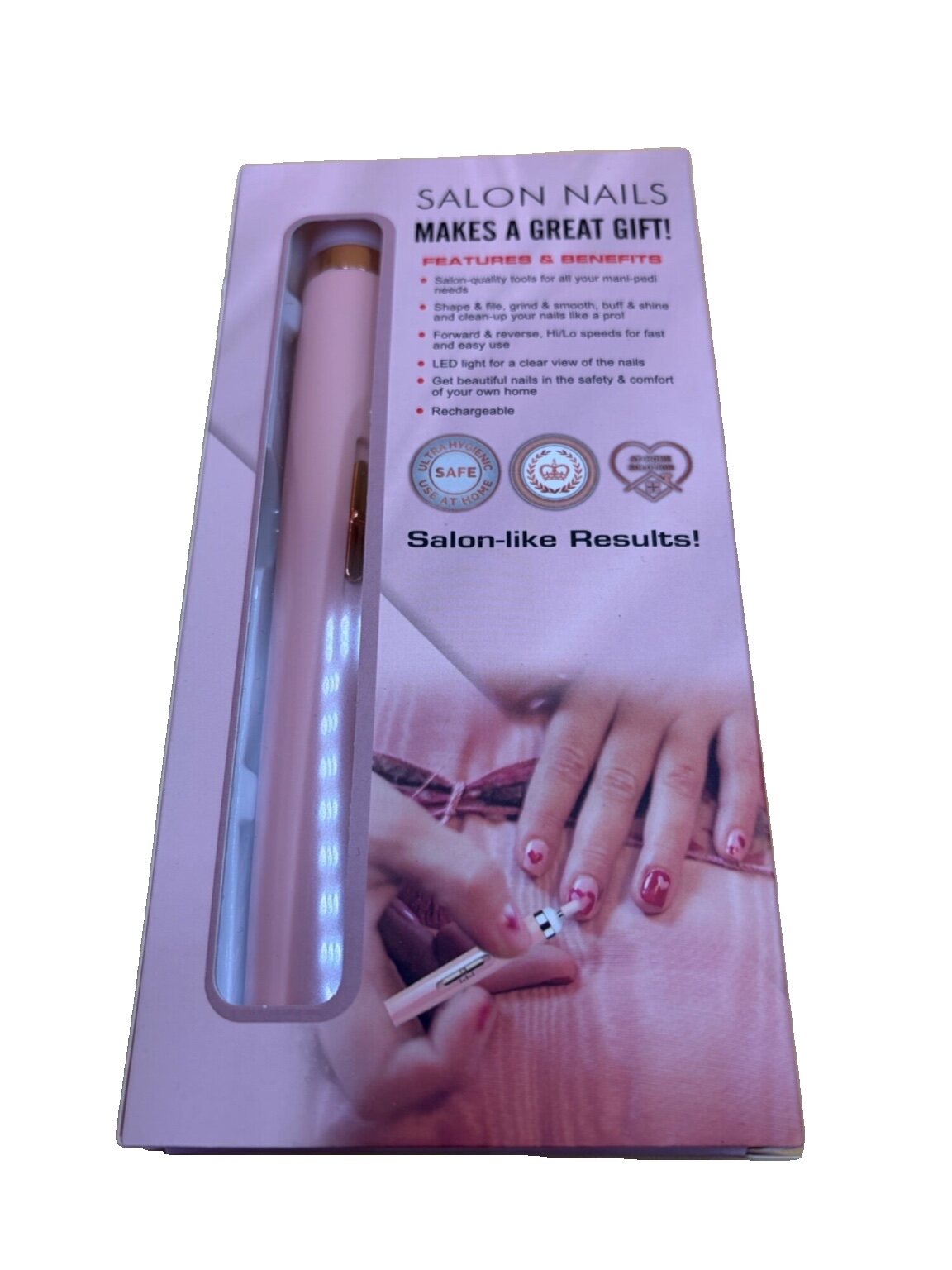 Nail Care Gerät 5-teilig mit LED Licht wiederaufladbar