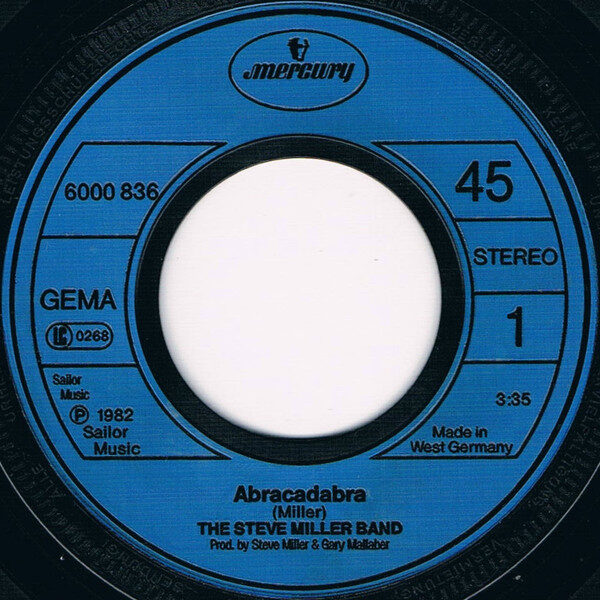 The Steve Miller Band* – Abracadabra (Single) – Bild 3