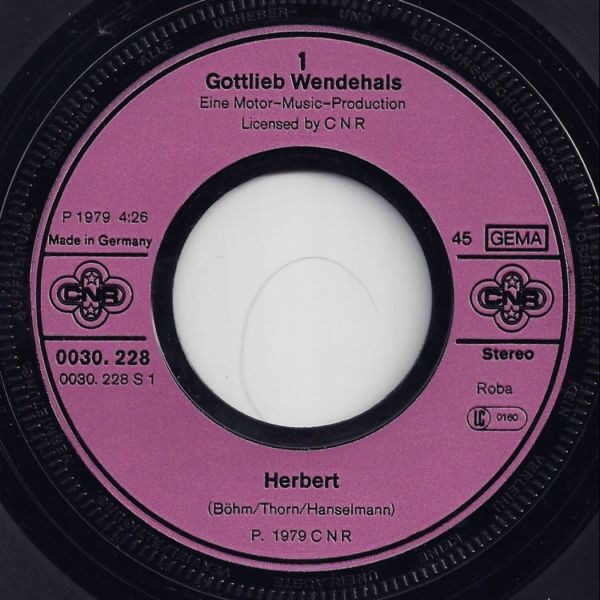 Gottlieb Wendehals – Herbert (Single) – Bild 3