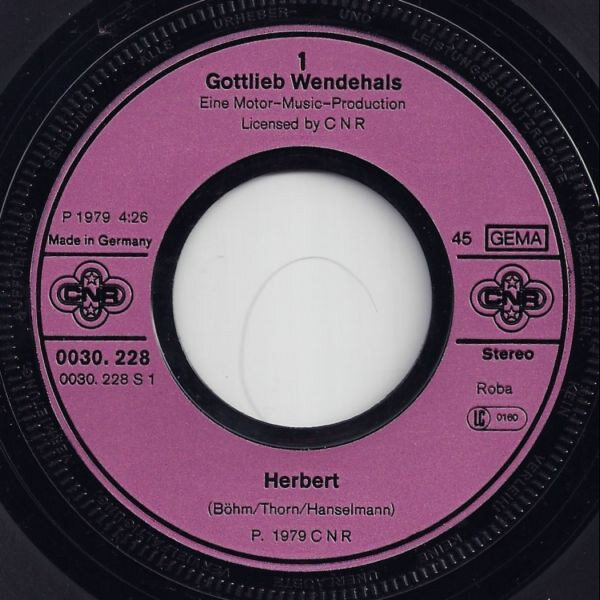 Gottlieb Wendehals – Herbert (Single) – Bild 3