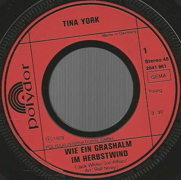 Tina York – Wie Ein Grashalm Im Herbstwind (Single) – Bild 3