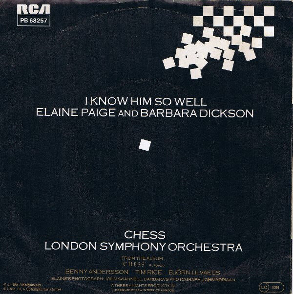 Elaine Paige And Barbara Dickson – I Know Him So Well (Single) – Bild 2