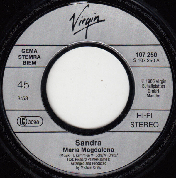 Sandra – (I'll Never Be) Maria Magdalena (Single) – Bild 3