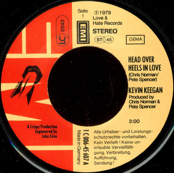 Kevin Keegan – Head Over Heels In Love (Single) – Bild 2