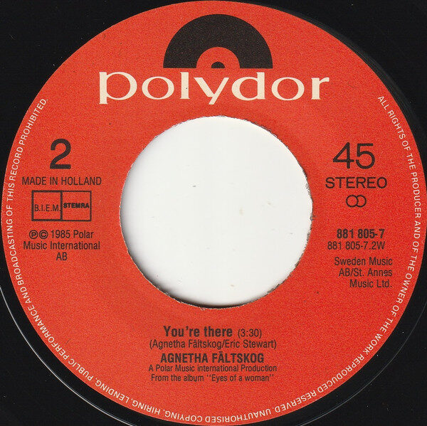 Agnetha Fältskog – I Won't Let You Go (Single) – Bild 4