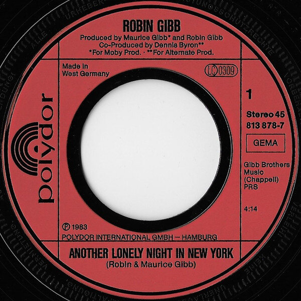Robin Gibb – Another Lonely Night In New York (Single) – Bild 3