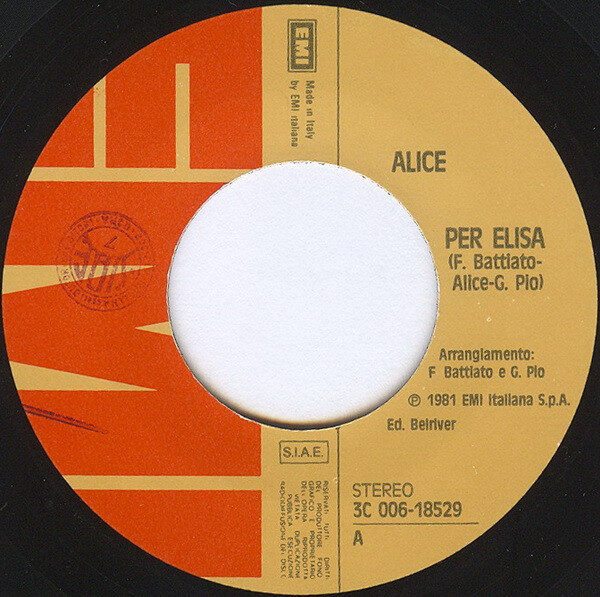 Alice (4) – Per Elisa (7") – Bild 3