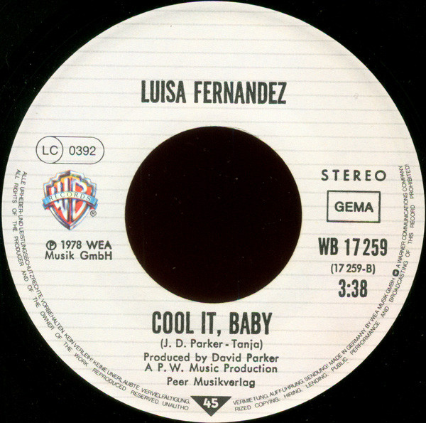 Luisa Fernandez – Stop / Cool It Baby (Single) – Bild 4
