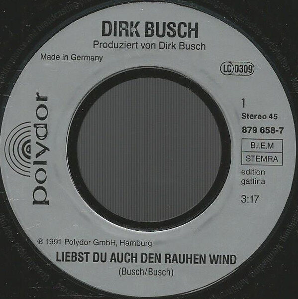 Dirk Busch – Liebst Du Auch Den Rauhen Wind (Single) – Bild 3