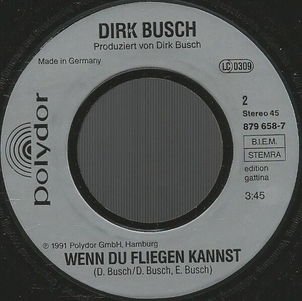 Dirk Busch – Liebst Du Auch Den Rauhen Wind (Single) – Bild 4
