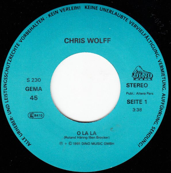 Chris Wolff – O La La (Single) – Bild 3