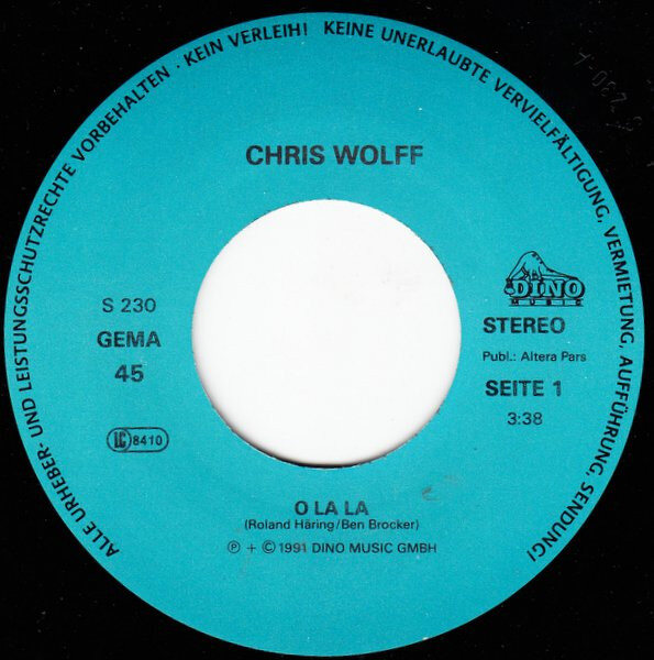 Chris Wolff – O La La (Single) – Bild 3